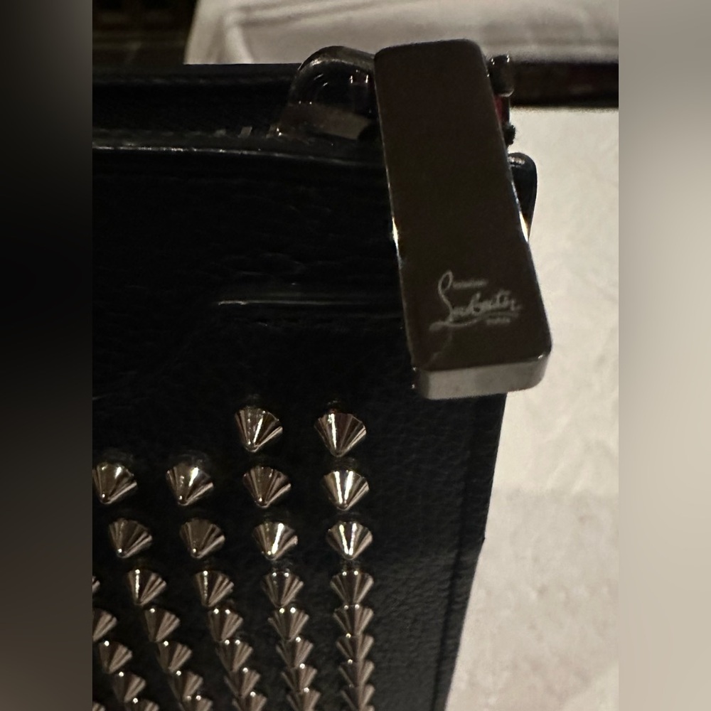 Christian Louboutin Studded Black Crossbody Bag clutch excellent condition - Picture 9 of 13